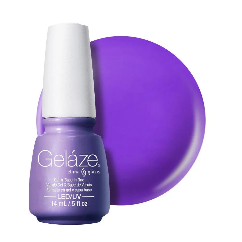 China Glaze Gelaze Gel & Base 14ml - That's Shore Bright