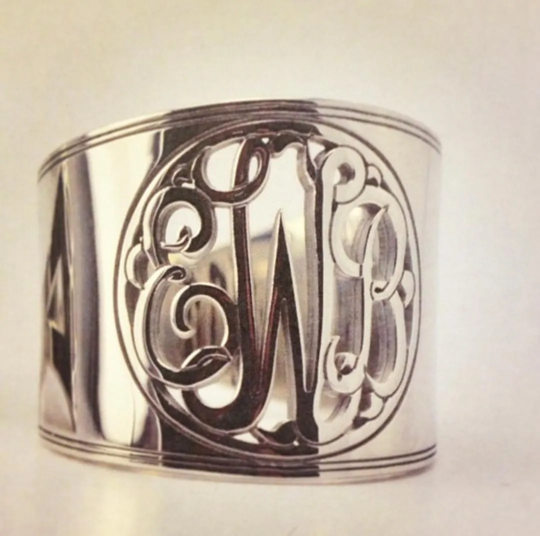 Cigar Band Classic Monogram Ring