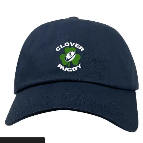 Clover Blue Eagles Rugby Adult Low-Profile Cotton Twill Dad Cap