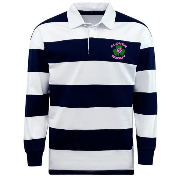 Clover Girls Rugby Classic Long Sleeve Hooped Rugby Jersey