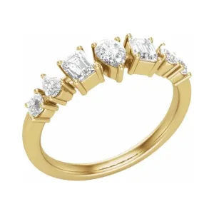 Cluster Diamond Anniversary Band