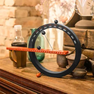 Creative Magnetic Ball Clock Perpetual Wall Calendar Novelty Home Decor