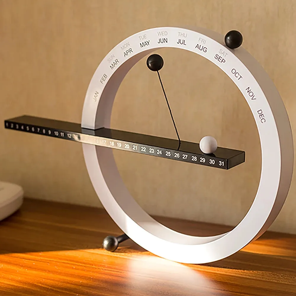 Creative Magnetic Ball Clock Perpetual Wall Calendar Novelty Home Decor