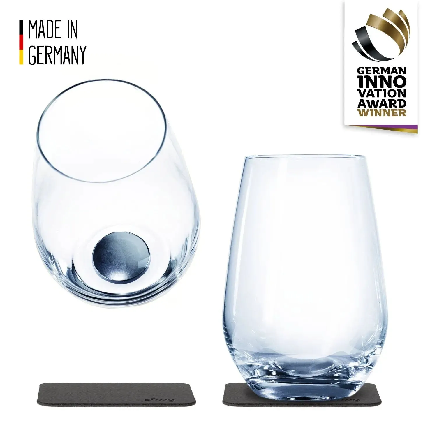 Crystal Magnetic LONGDRINK Glass by Silwy