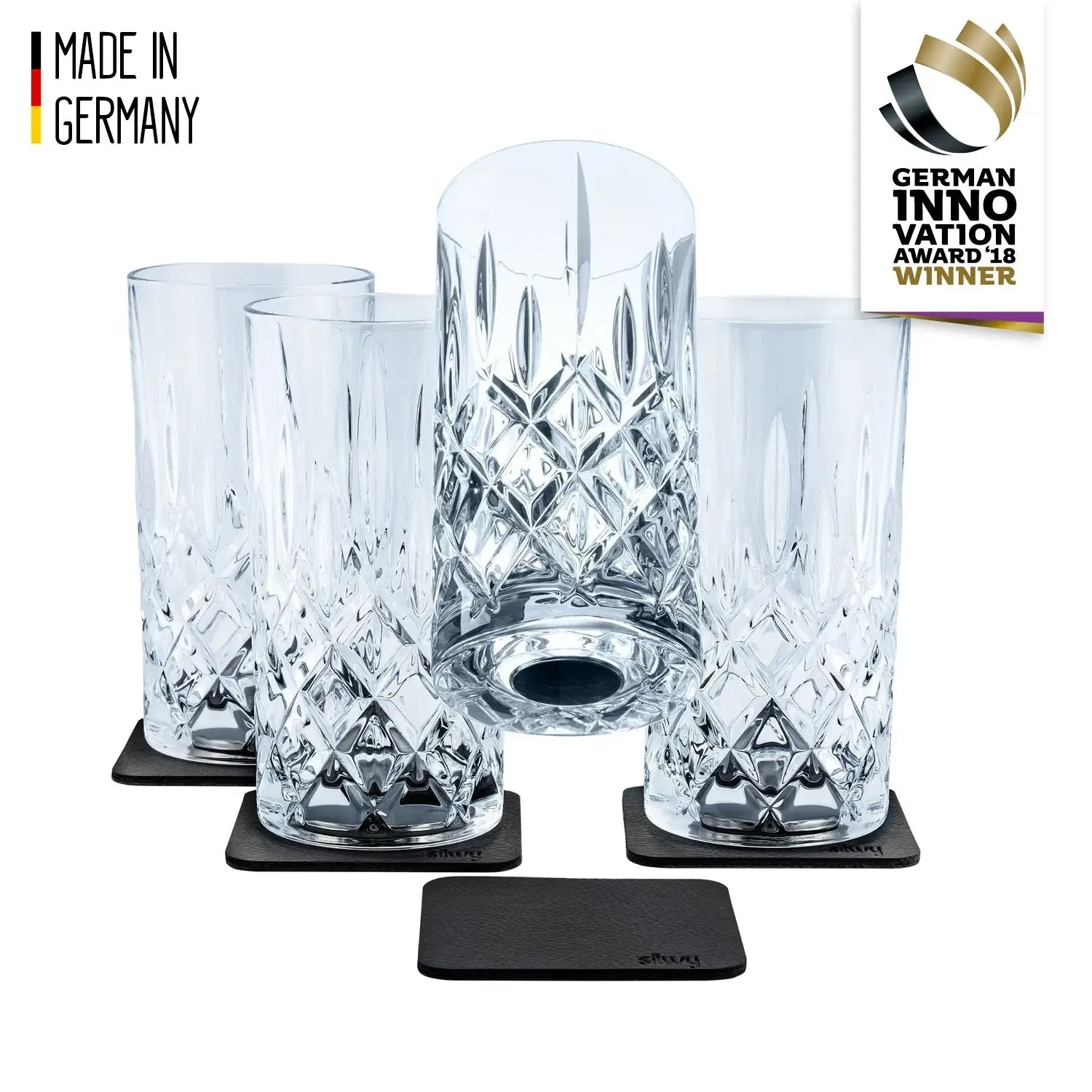Crystal Magnetic LONGDRINK Glass by Silwy