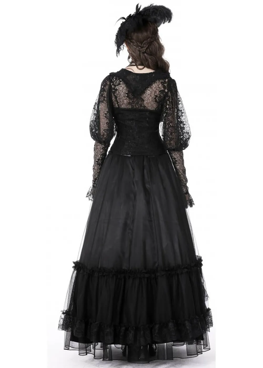 Dark In Love Britannia Maxi Skirt Black