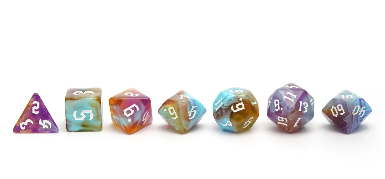 Dark Magic Dice - Corrupted Orange
