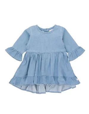 Denim High Low Ruffle Tunic by Ruffle Butts