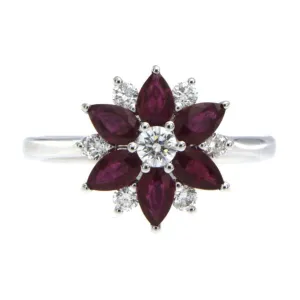 Diamond & 1.15ctw Ruby Ring