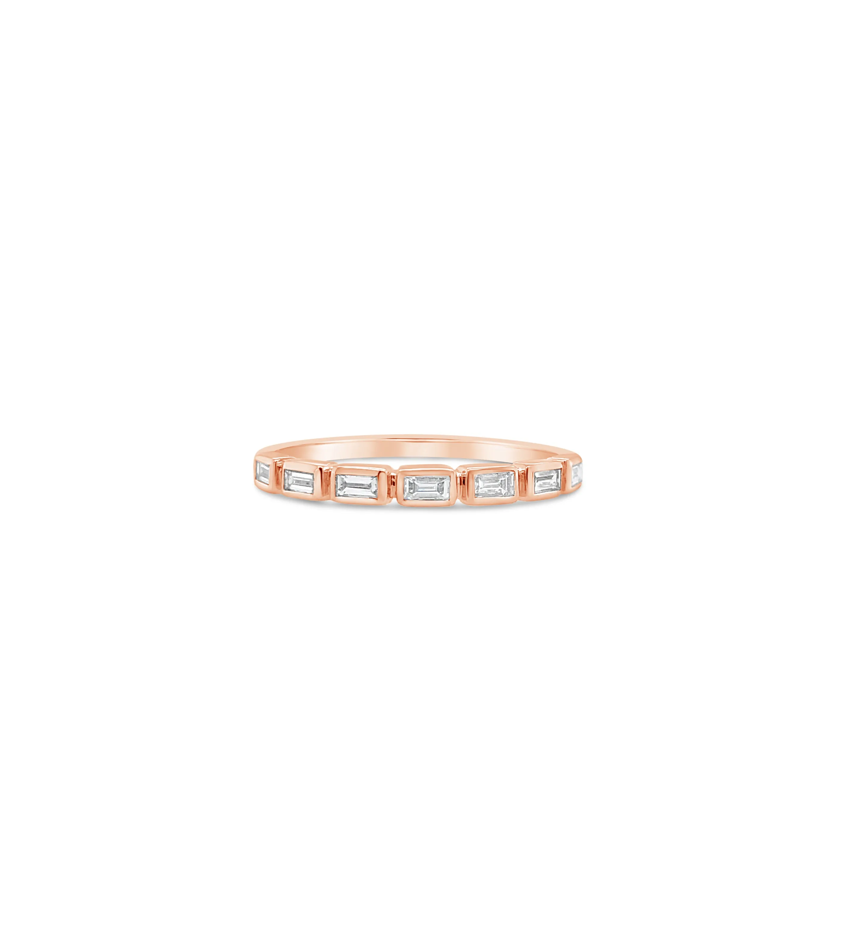 Diamond Baguette Bezel Set Band