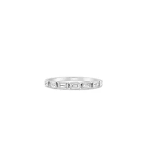 Diamond Baguette Bezel Set Band