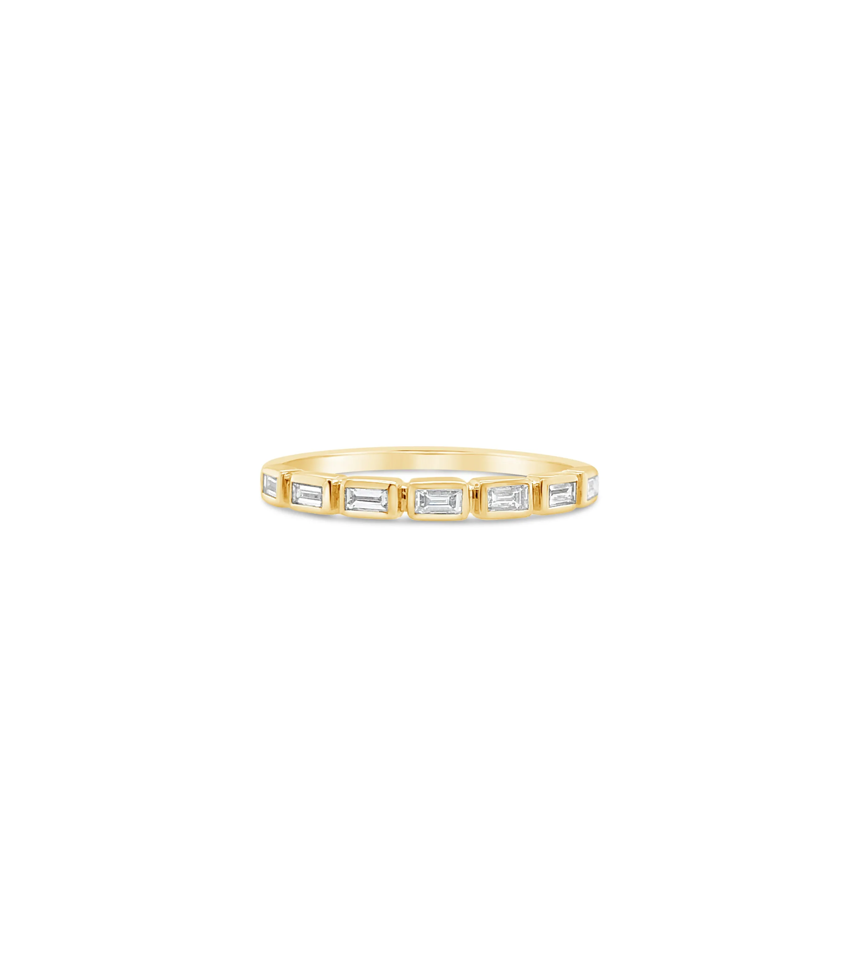 Diamond Baguette Bezel Set Band
