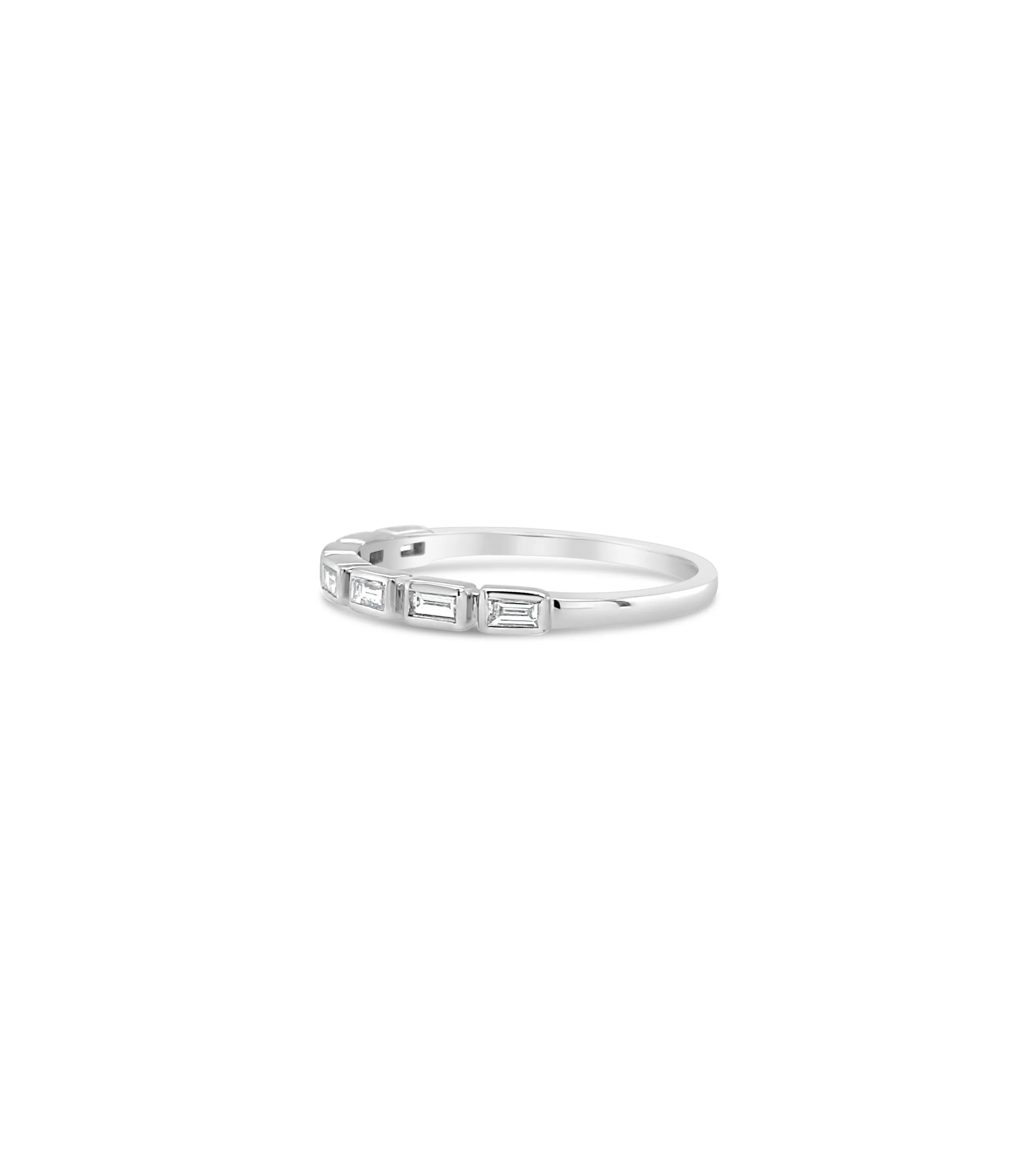 Diamond Baguette Bezel Set Band