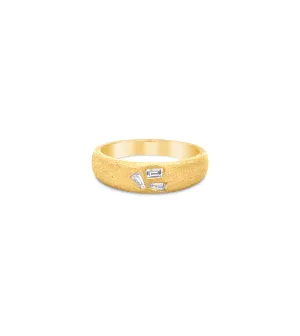 Diamond Baguette Cluster Signet Ring