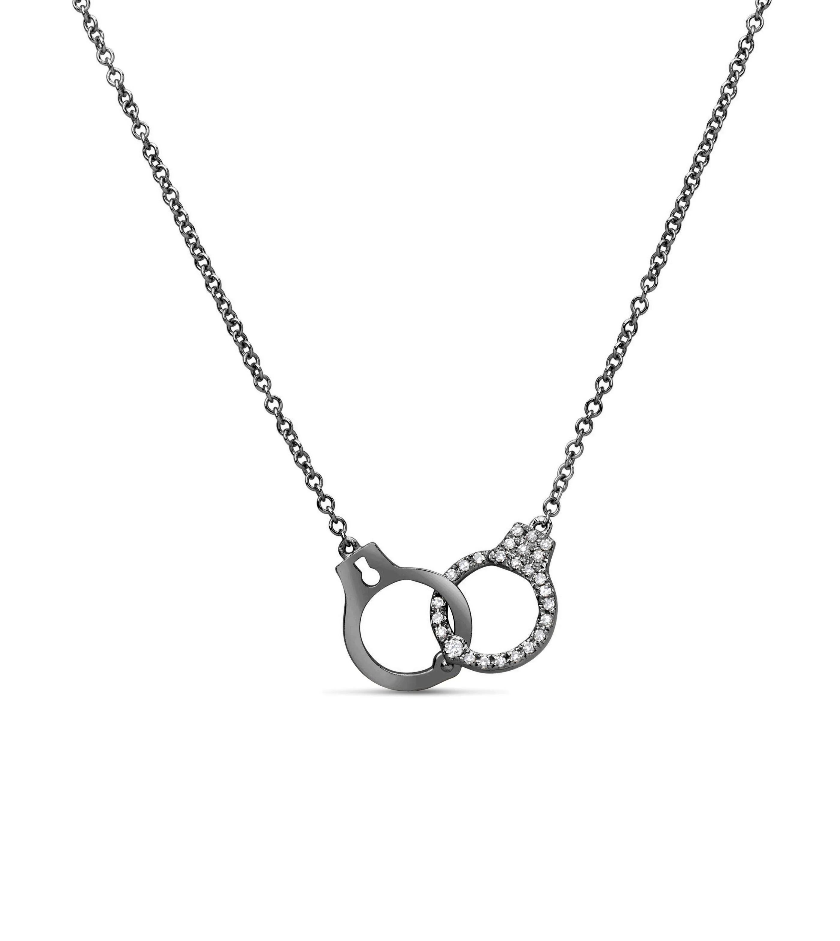 Diamond Handcuff Necklace