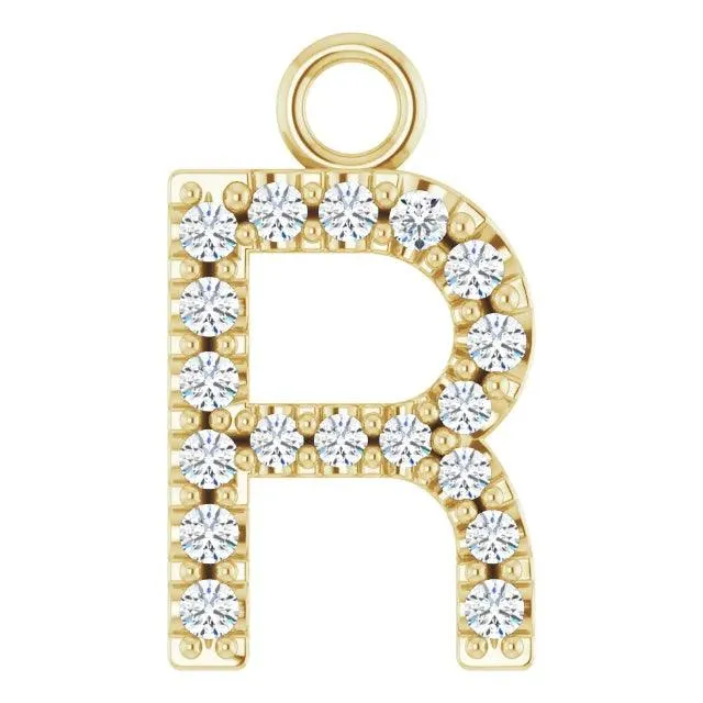 Diamond Letter Pendant