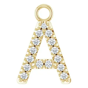 Diamond Letter Pendant