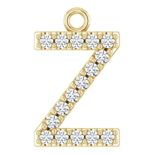 Diamond Letter Pendant