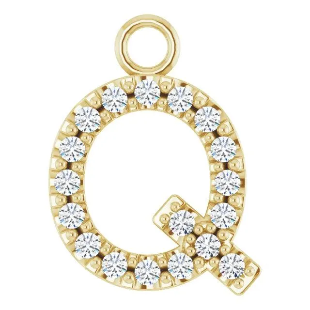 Diamond Letter Pendant