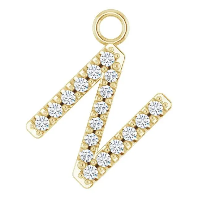 Diamond Letter Pendant