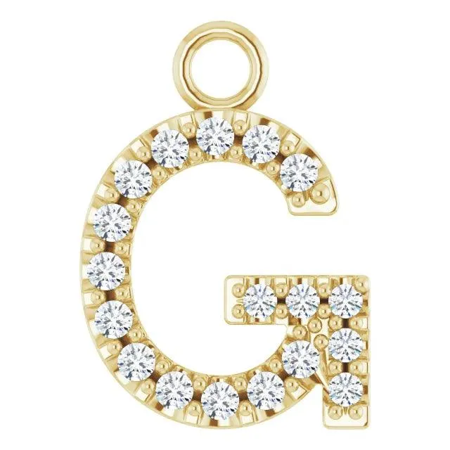 Diamond Letter Pendant
