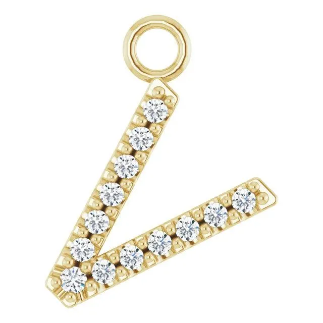 Diamond Letter Pendant