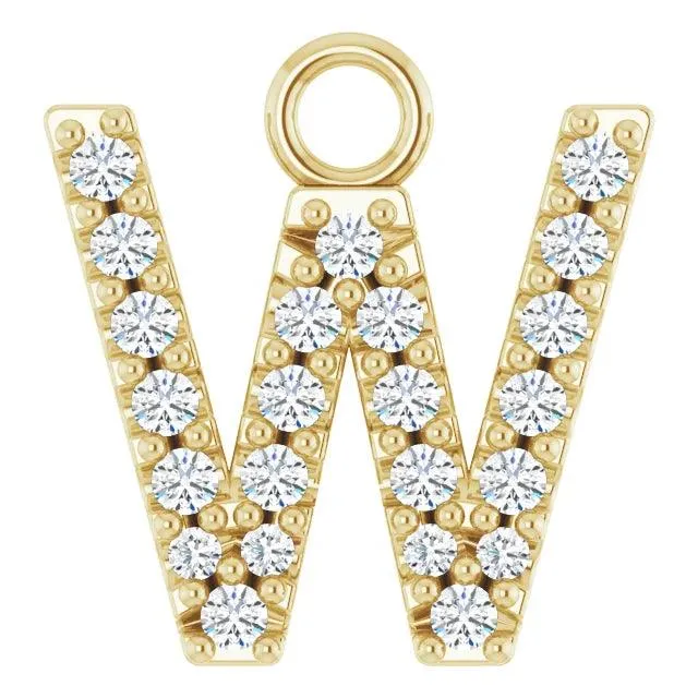 Diamond Letter Pendant