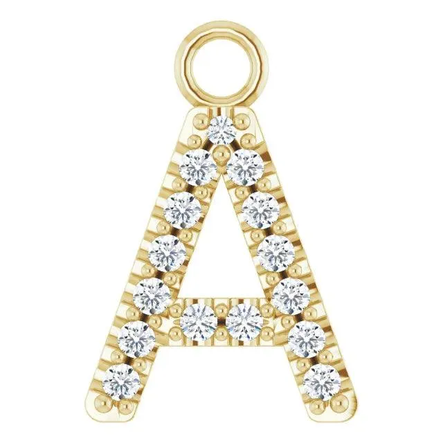 Diamond Letter Pendant