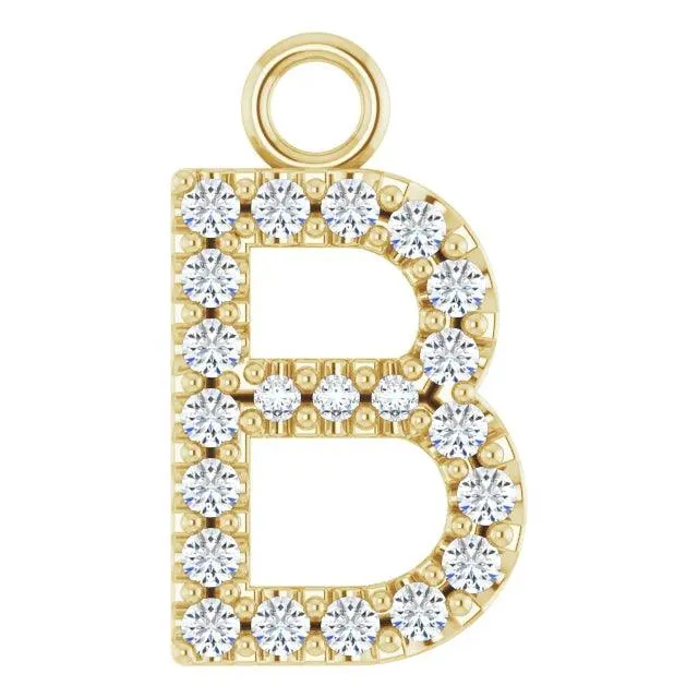 Diamond Letter Pendant