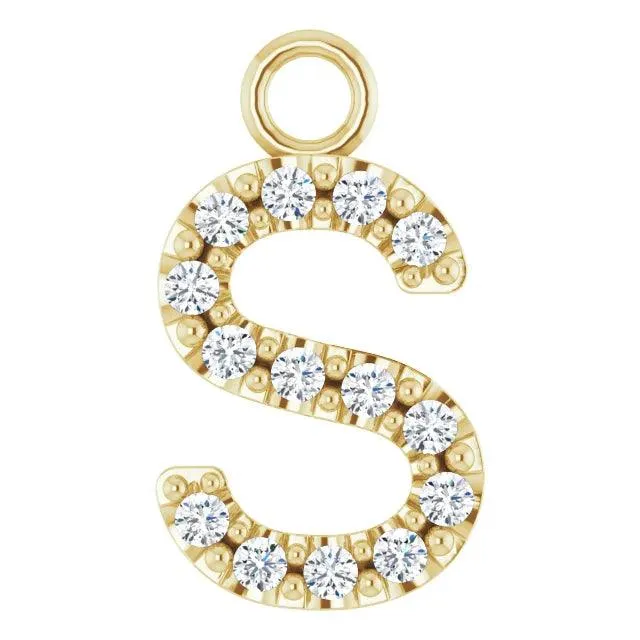 Diamond Letter Pendant