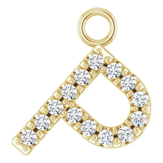 Diamond Letter Pendant