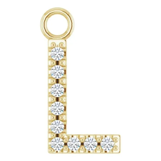 Diamond Letter Pendant