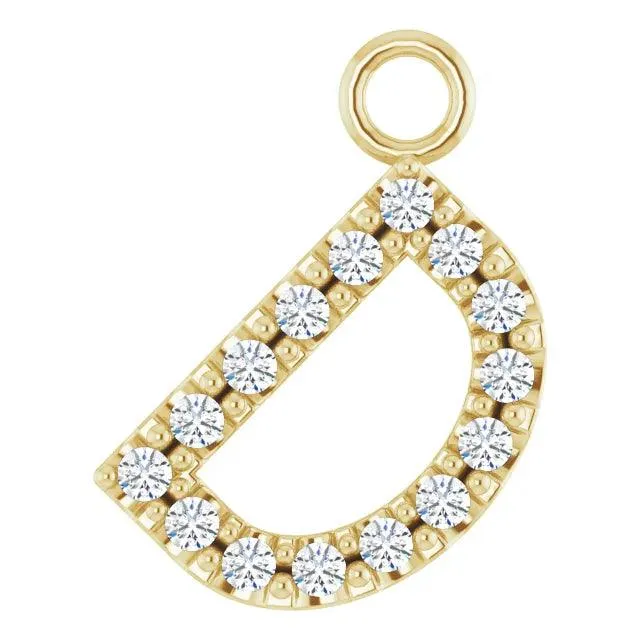 Diamond Letter Pendant