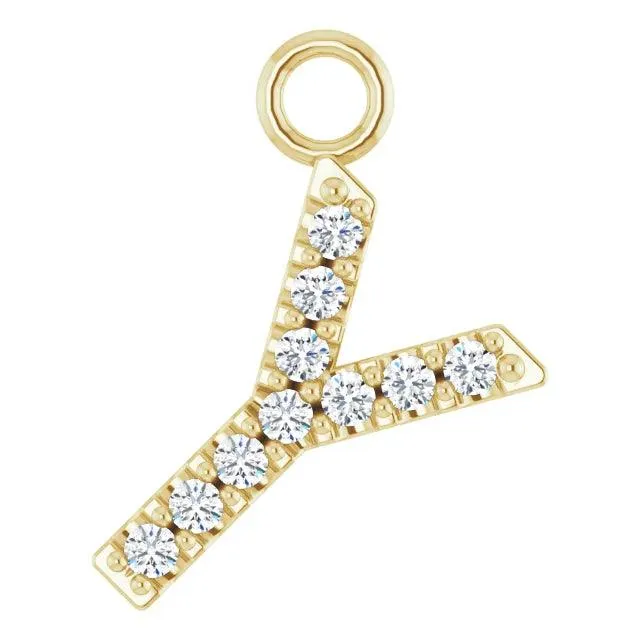 Diamond Letter Pendant