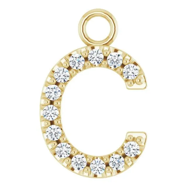 Diamond Letter Pendant