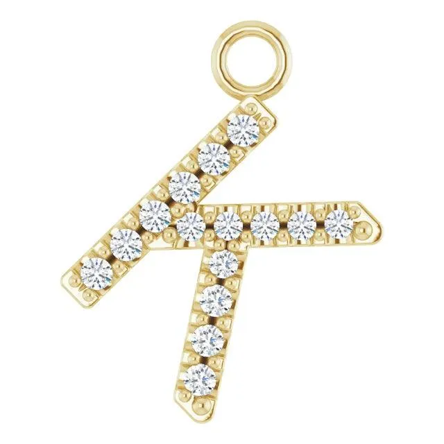 Diamond Letter Pendant