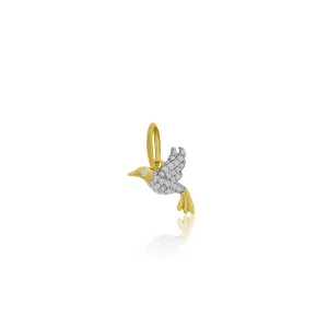 Diamond Pavé Mini Hummingbird Charm