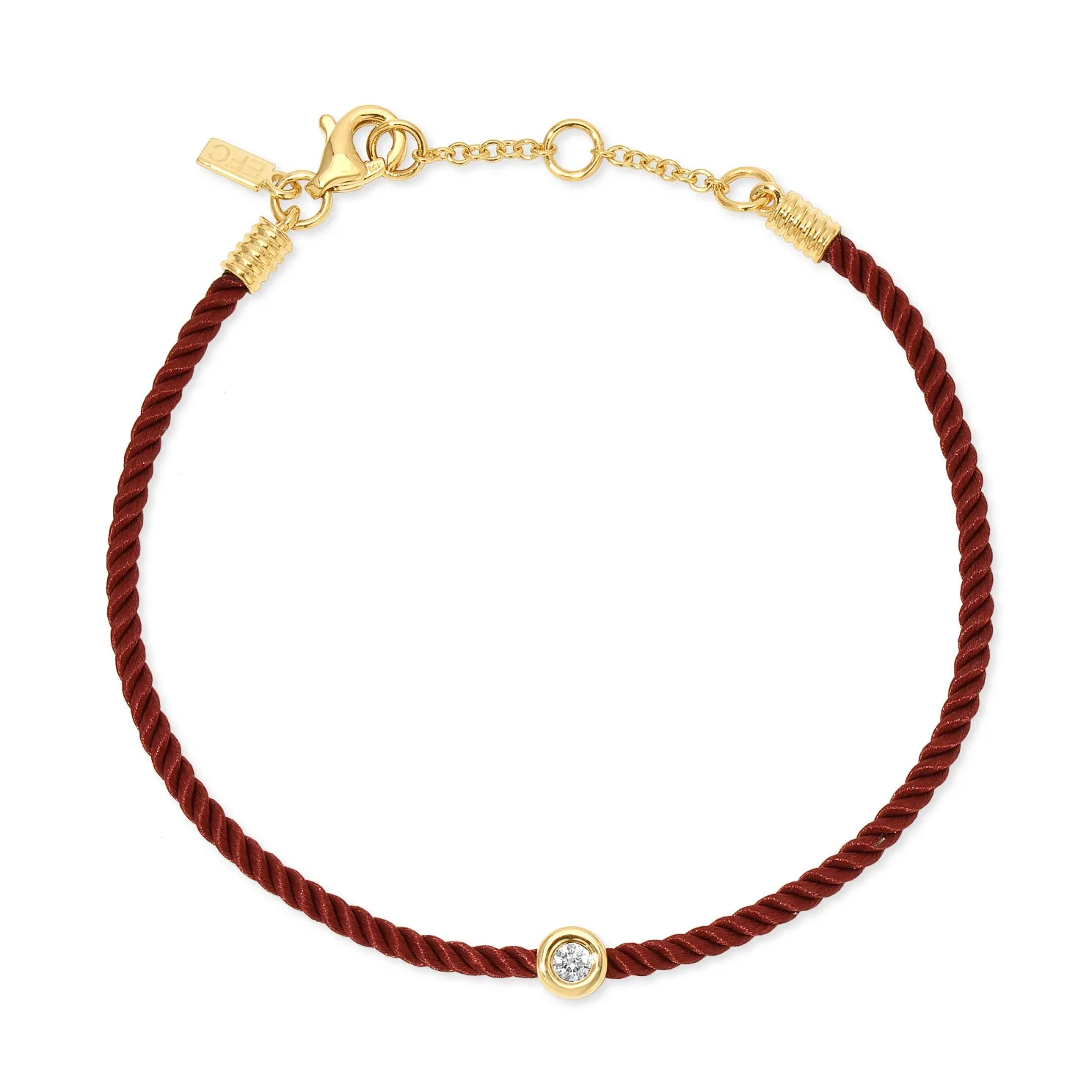 Diamond Pillow Cord Bracelet In Midnight