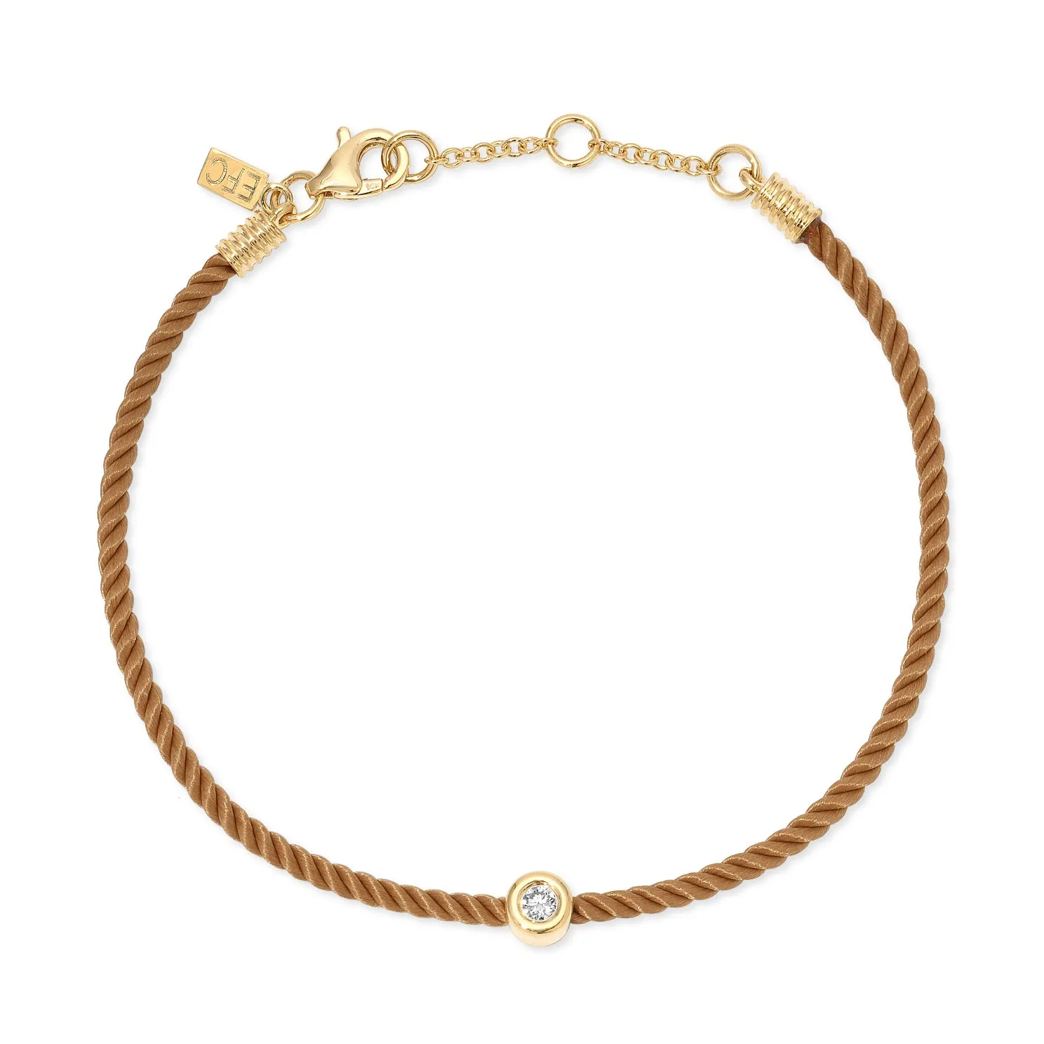 Diamond Pillow Cord Bracelet In Midnight