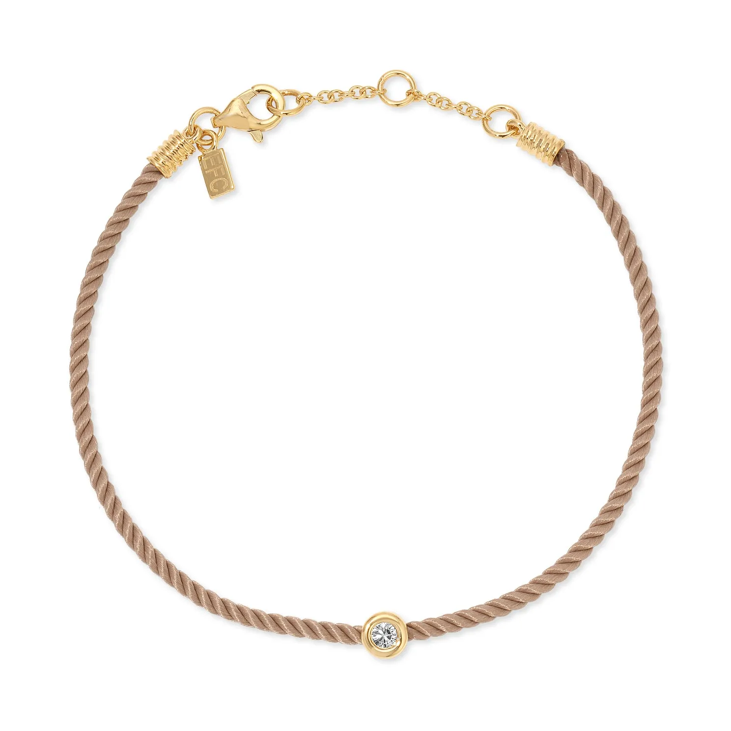 Diamond Pillow Cord Bracelet In Midnight
