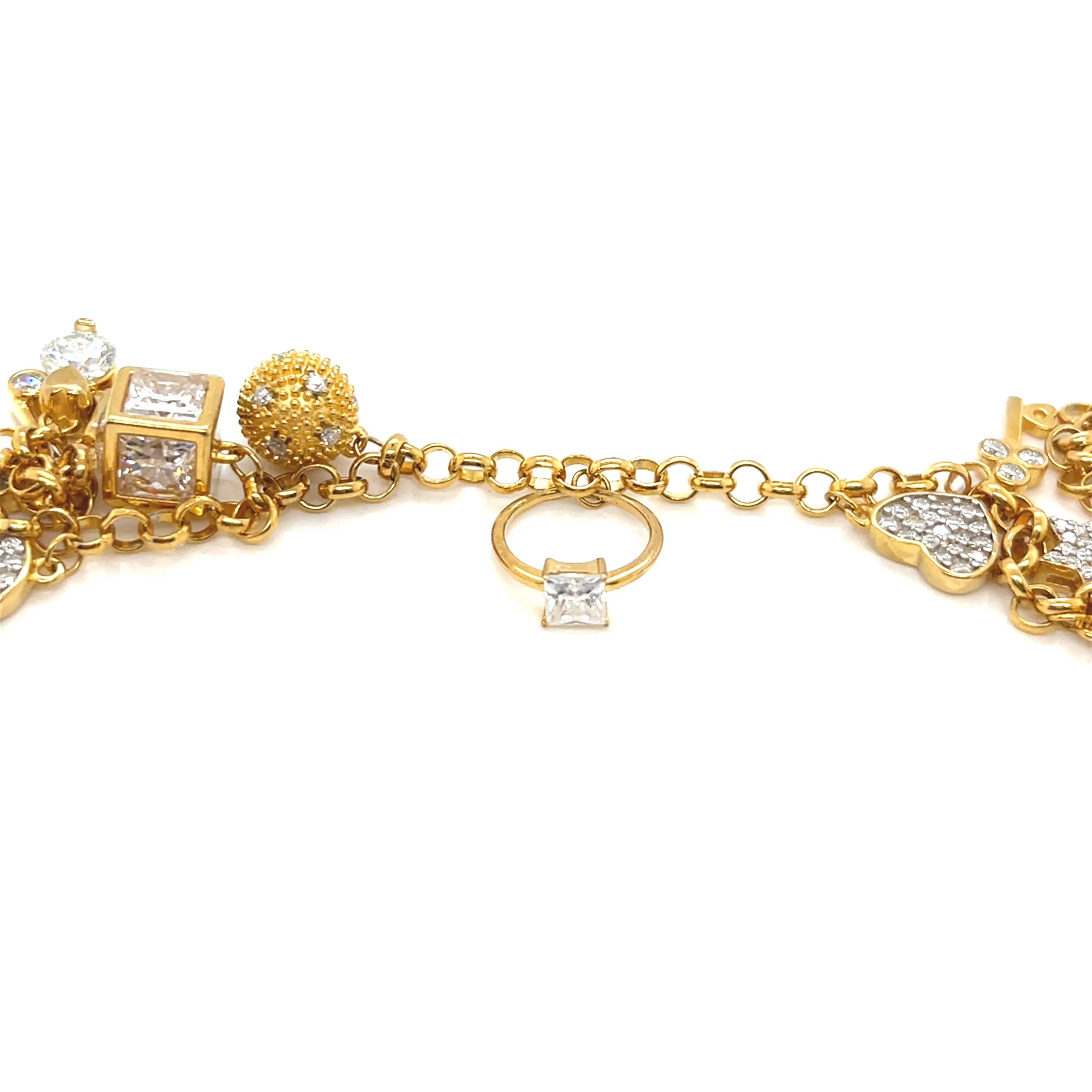 Elements Lab-Created Moissanite 925 Silver adj. Bracelet - M3046819