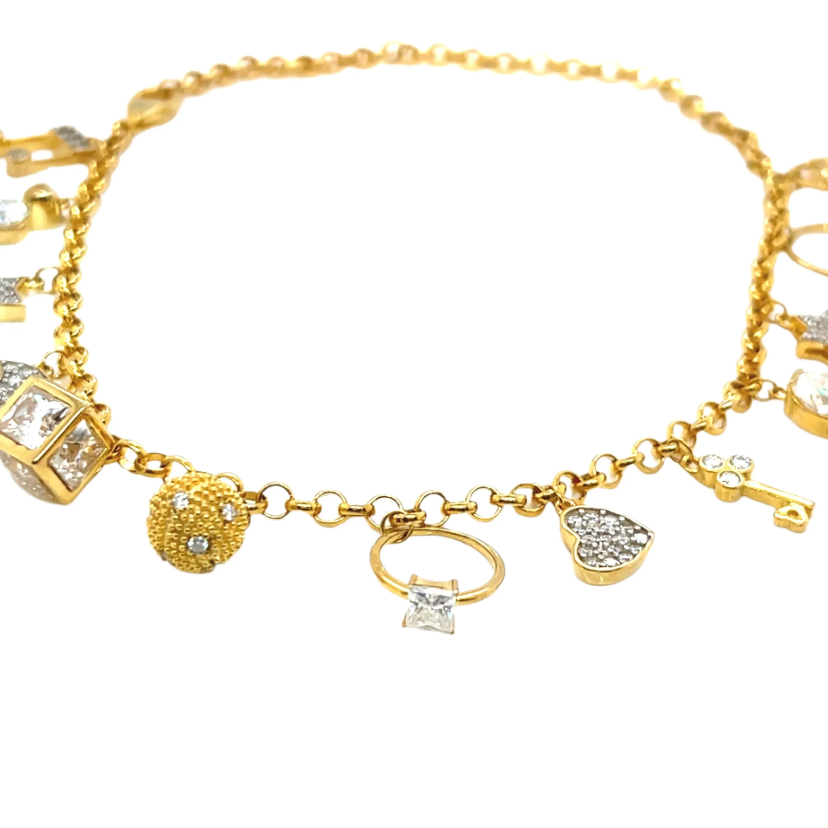 Elements Lab-Created Moissanite 925 Silver adj. Bracelet - M3046819