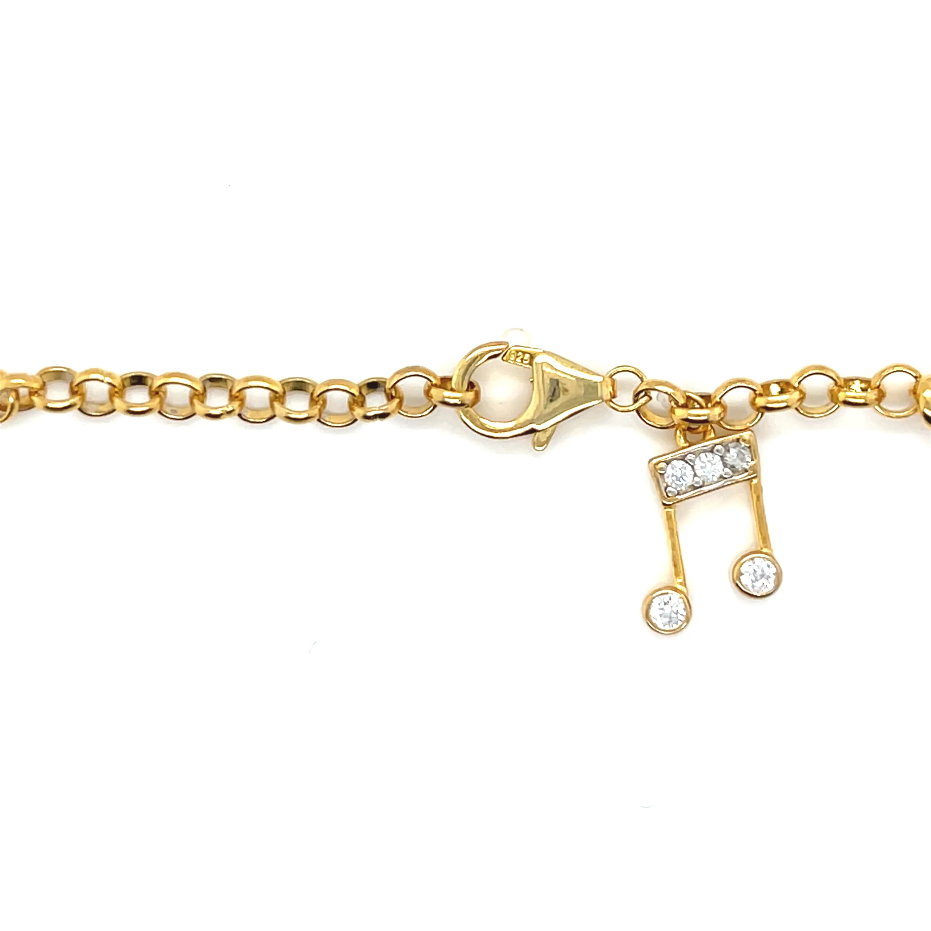 Elements Lab-Created Moissanite 925 Silver adj. Bracelet - M3046819