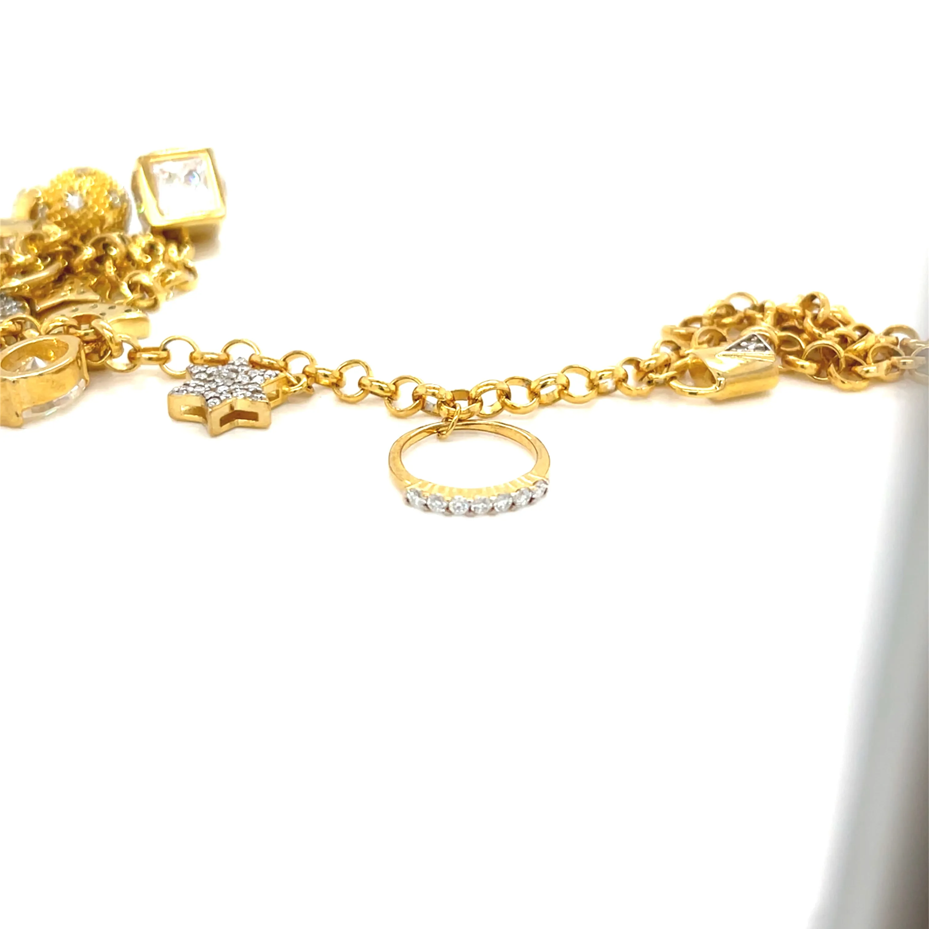 Elements Lab-Created Moissanite 925 Silver adj. Bracelet - M3046819