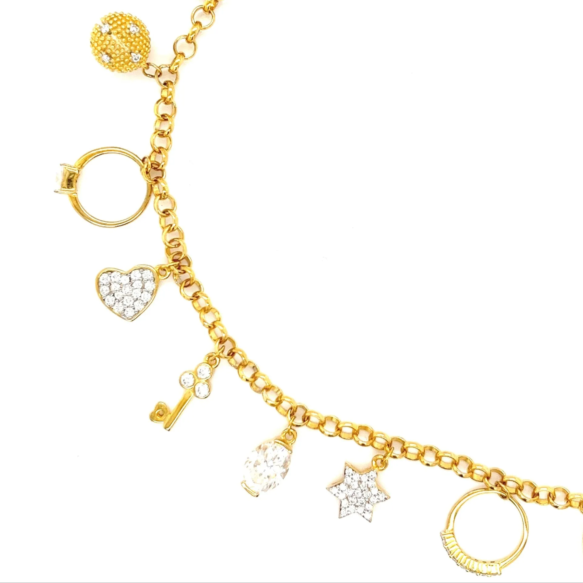 Elements Lab-Created Moissanite 925 Silver adj. Bracelet - M3046819