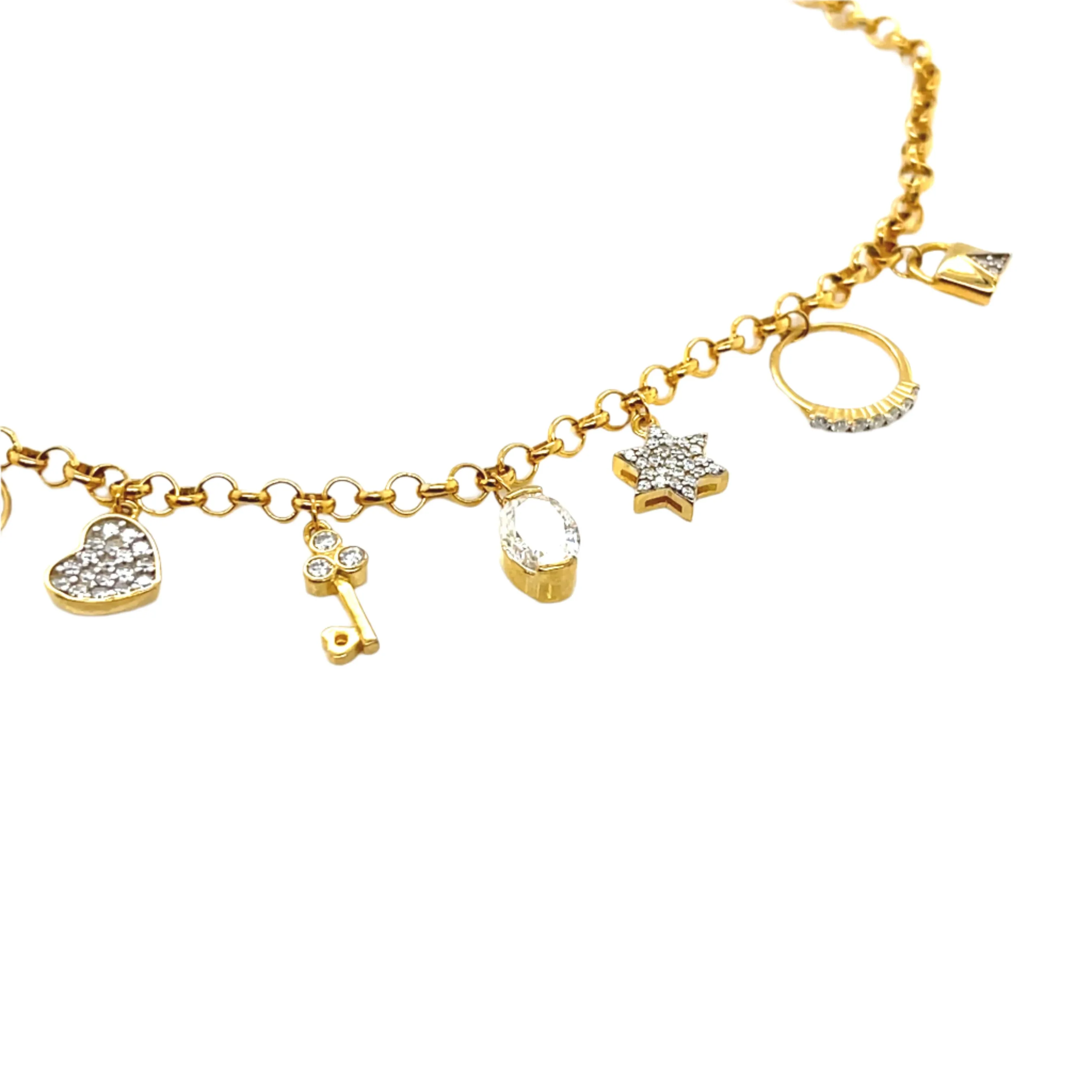 Elements Lab-Created Moissanite 925 Silver adj. Bracelet - M3046819