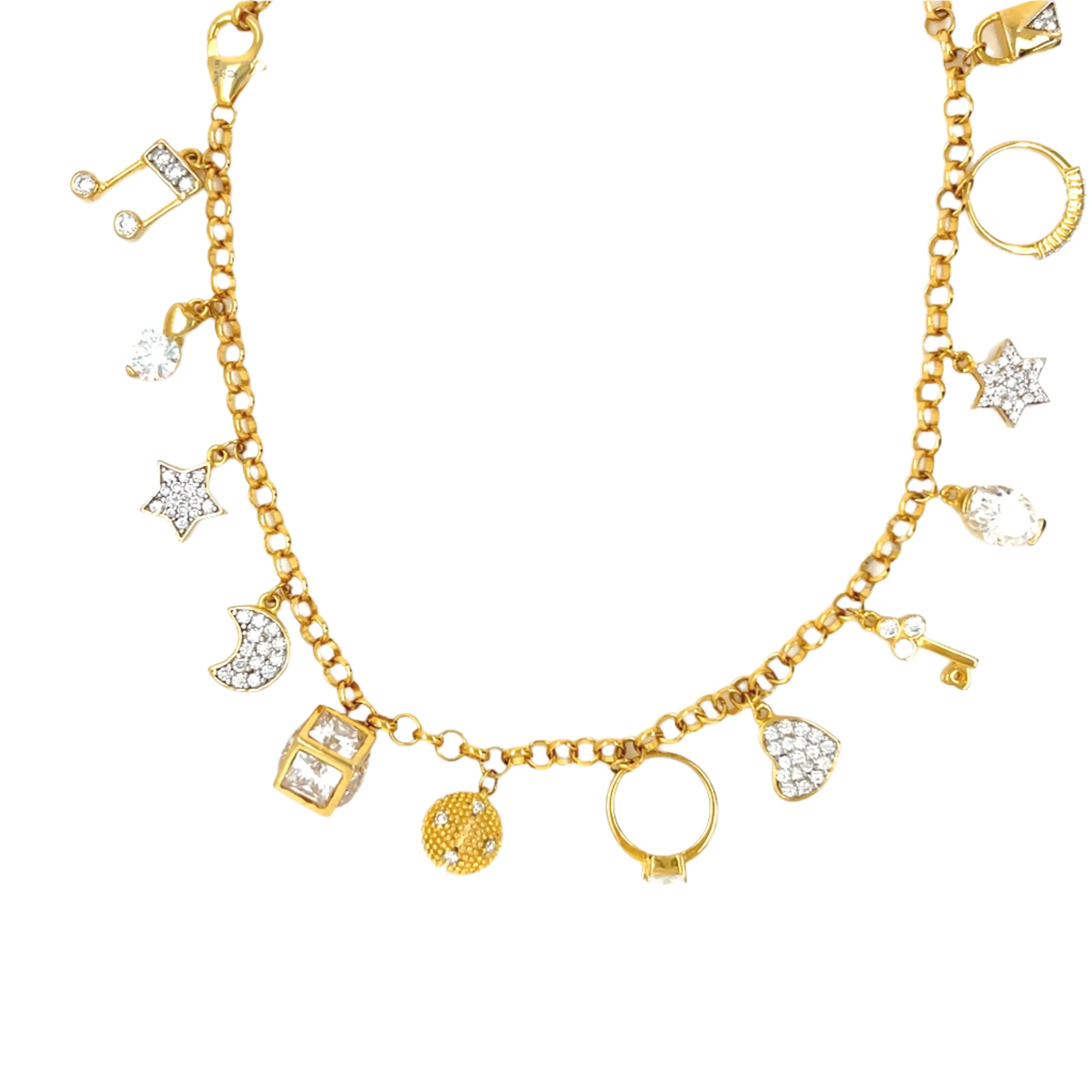 Elements Lab-Created Moissanite 925 Silver adj. Bracelet - M3046819
