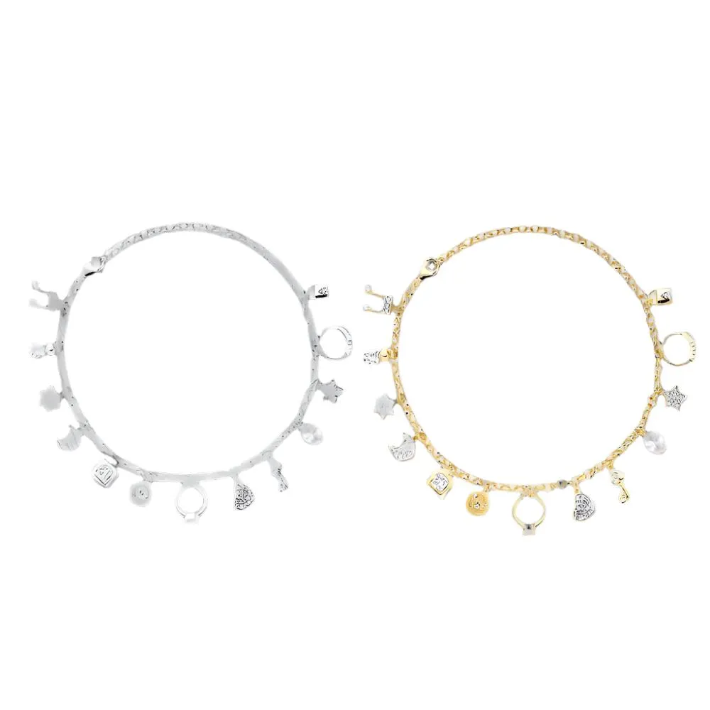 Elements Lab-Created Moissanite 925 Silver adj. Bracelet - M3046819