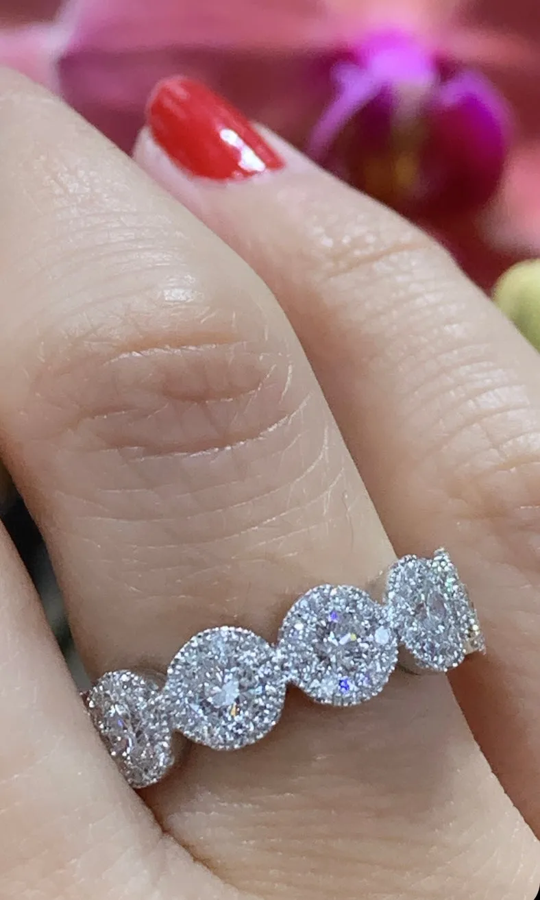 Eternity Invisible Set Diamond Band 2.25ct tw