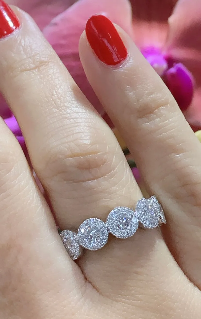 Eternity Invisible Set Diamond Band 2.25ct tw